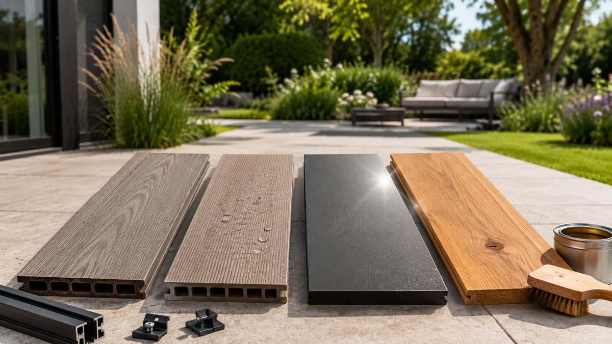 Terrassendielen Vergleich: WPC, BPC, HPL oder Holz?