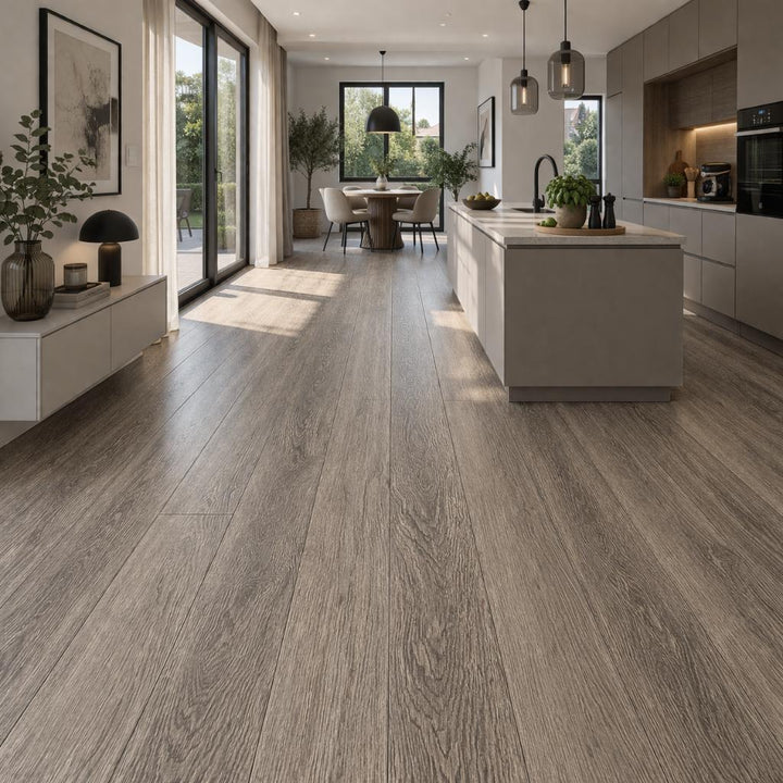 Klick Vinylboden GreenLine Silent Eiche Juna mit Trittschall - Reud Bodenarena