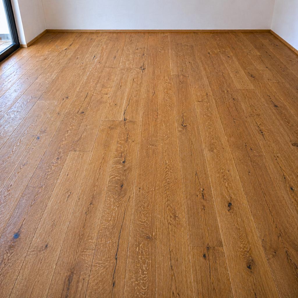 Rustic Collection Eiche Rhino skin rustikal geölt stark gebürstet Landhausdiele Fertigparkett - Reud Bodenarena