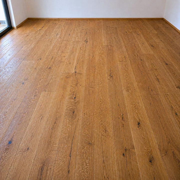 Rustic Collection Eiche Rhino skin rustikal geölt stark gebürstet Landhausdiele Fertigparkett - Reud Bodenarena