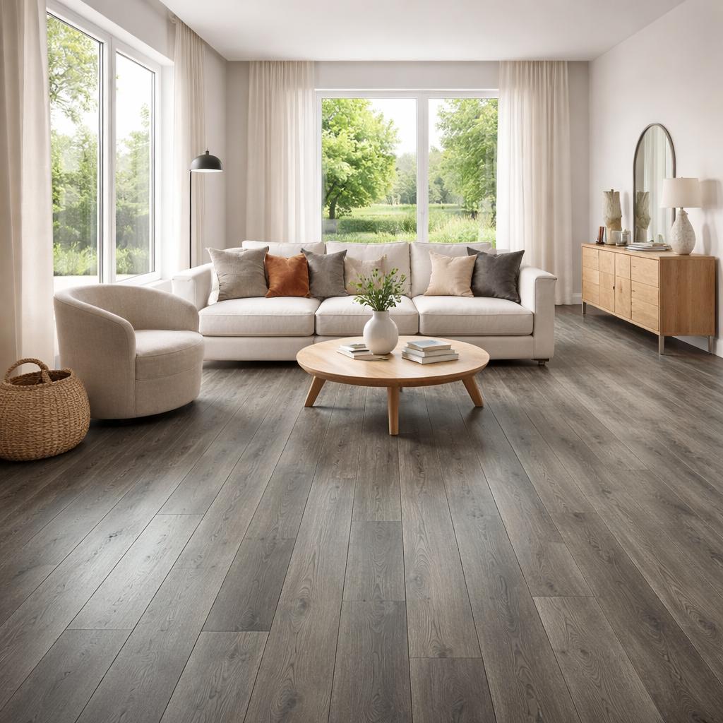 Klick Vinyl Eiche Urban mit Trittschalldämmung - Reud Bodenarena