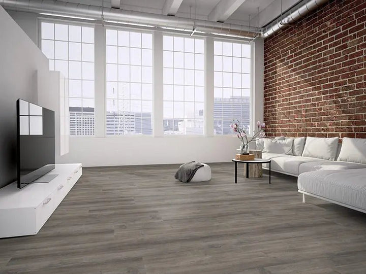 Detailansicht von Living Sheets Okra zum Verkleben Vinylboden – Reud Bodenarena