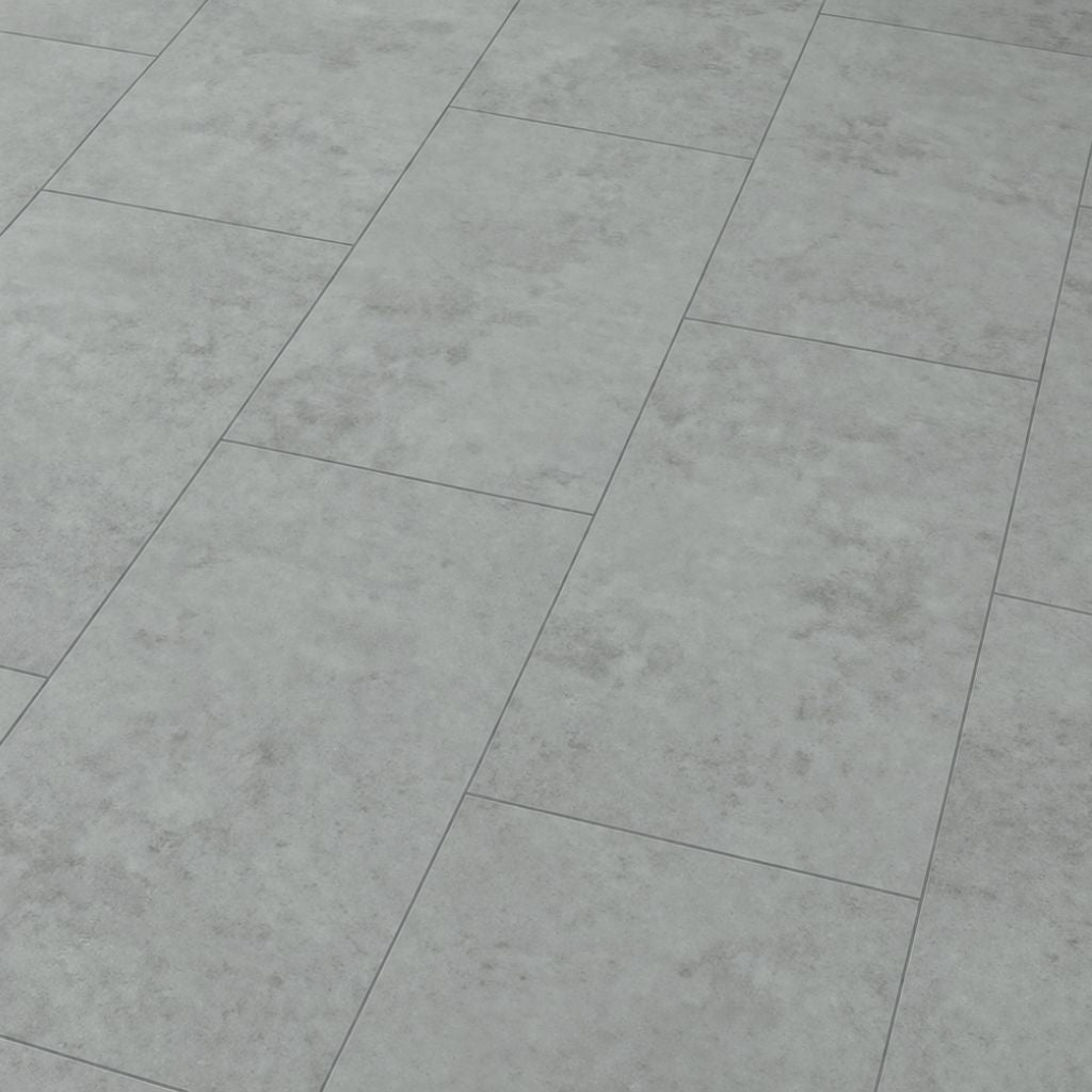 Bodencouture Brick Design Cement Light Klick Vinyl - Reud Bodenarena