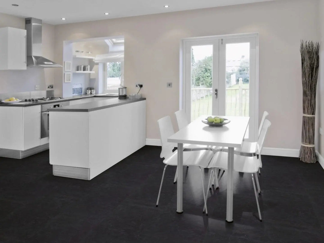 GreenLine Silent XL Stone Fliesenoptik Ölschiefer mit Trittschalldämmung Vinylboden