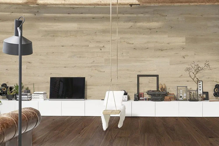 WALL!T Naturtraum Sommerwind Wandpaneele verlegt im Wohnraum – Reud Bodenarena