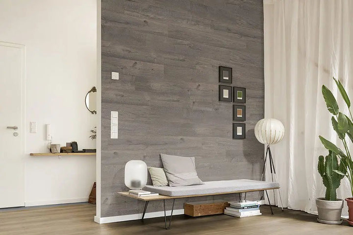 WALL!T Naturtraum Auszeit Wandpaneele verlegt im Wohnraum – Reud Bodenarena
