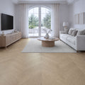 Klick Vinyl Chevron Eiche Natur mit Trittschalldämmung