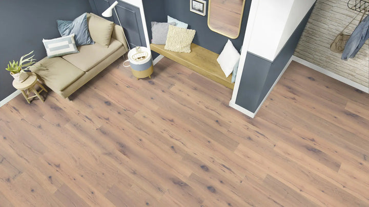 Eiche Limun rustikal gebürstet weiß geölt Fertigparkett