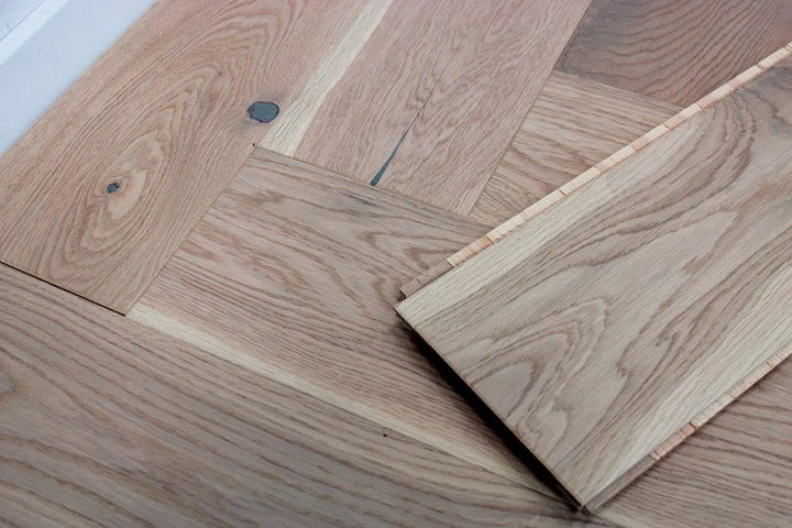 Klick Fertigparkett Collection Castle Eiche rustikal weiß geölt Fischgrät