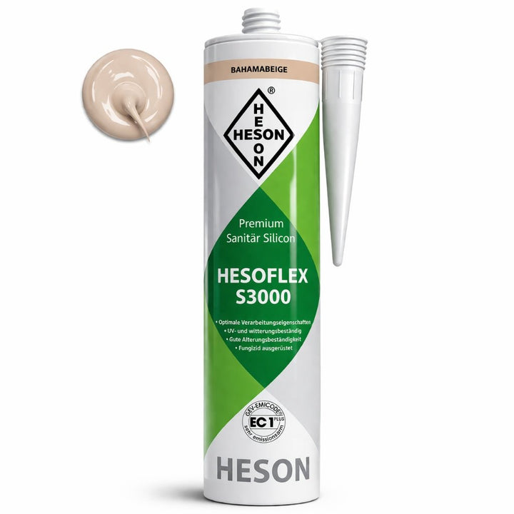 Sanitär Silikon HESOFLEX S 3000 - Bahamabeige A23 310 ml - Reud Bodenarena