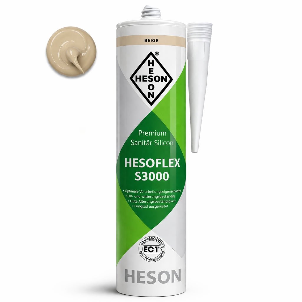 Sanitär Silikon HESOFLEX S 3000 - Beige A25 310 ml - Reud Bodenarena