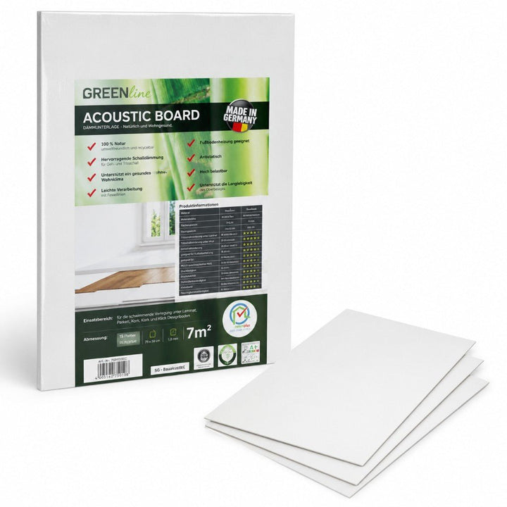 Repac Acoustic Board Green Lignin 1.8mm Trittschalldämmung Diele - Laminat, Vinyl, Parkett - REUD-Bodenarena