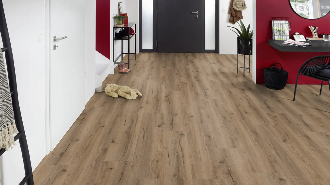 Eiche Kangri Eiche SPC mit integrierte Trittschalldämmung Vinylboden Click