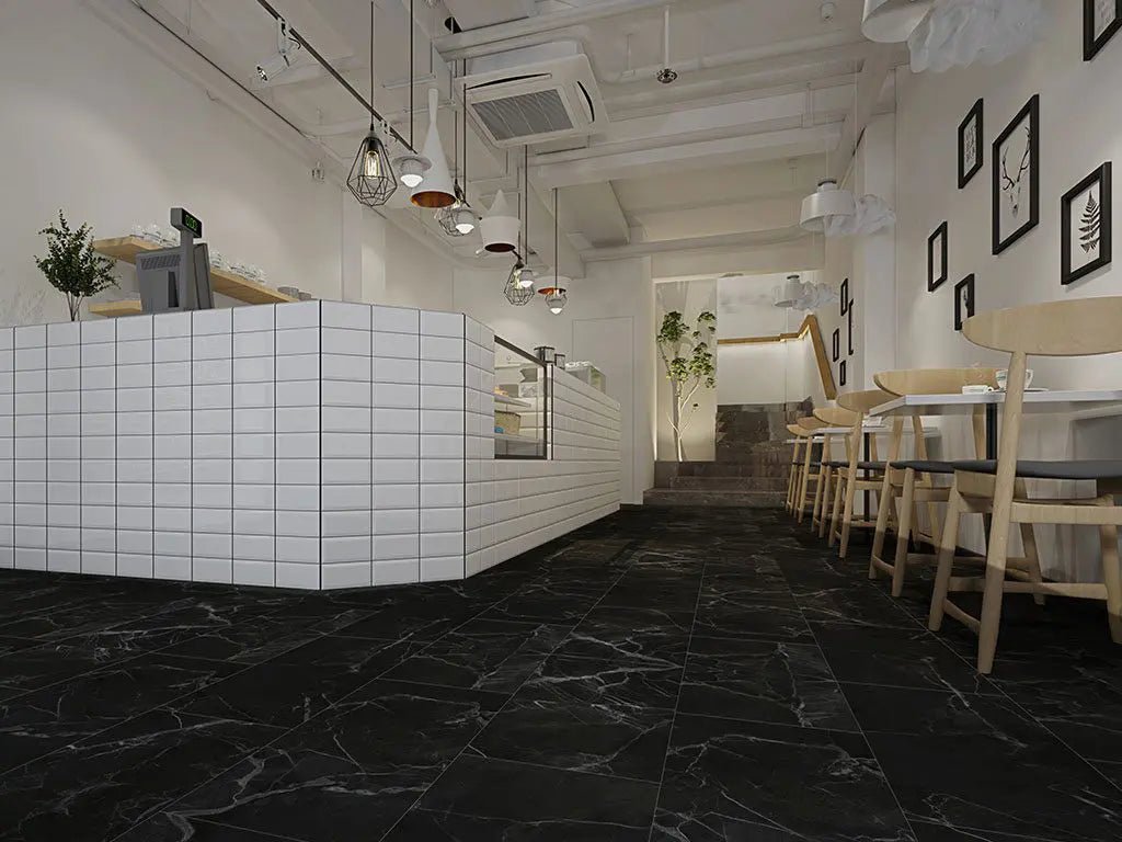 Check One Standard 2142 Alma Marmor mit Trittschalldämmung Fliesenoptik Vinylboden Klick