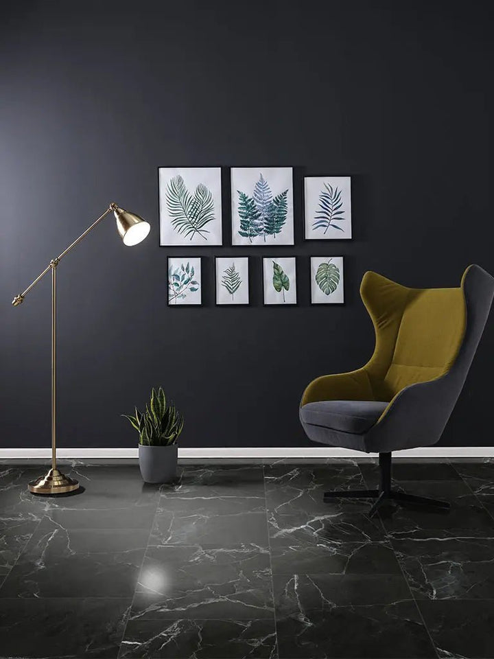 CHECK One Pulheim Marmor Hochglanz-Fliese XL Trittschalldämmung Vinylboden