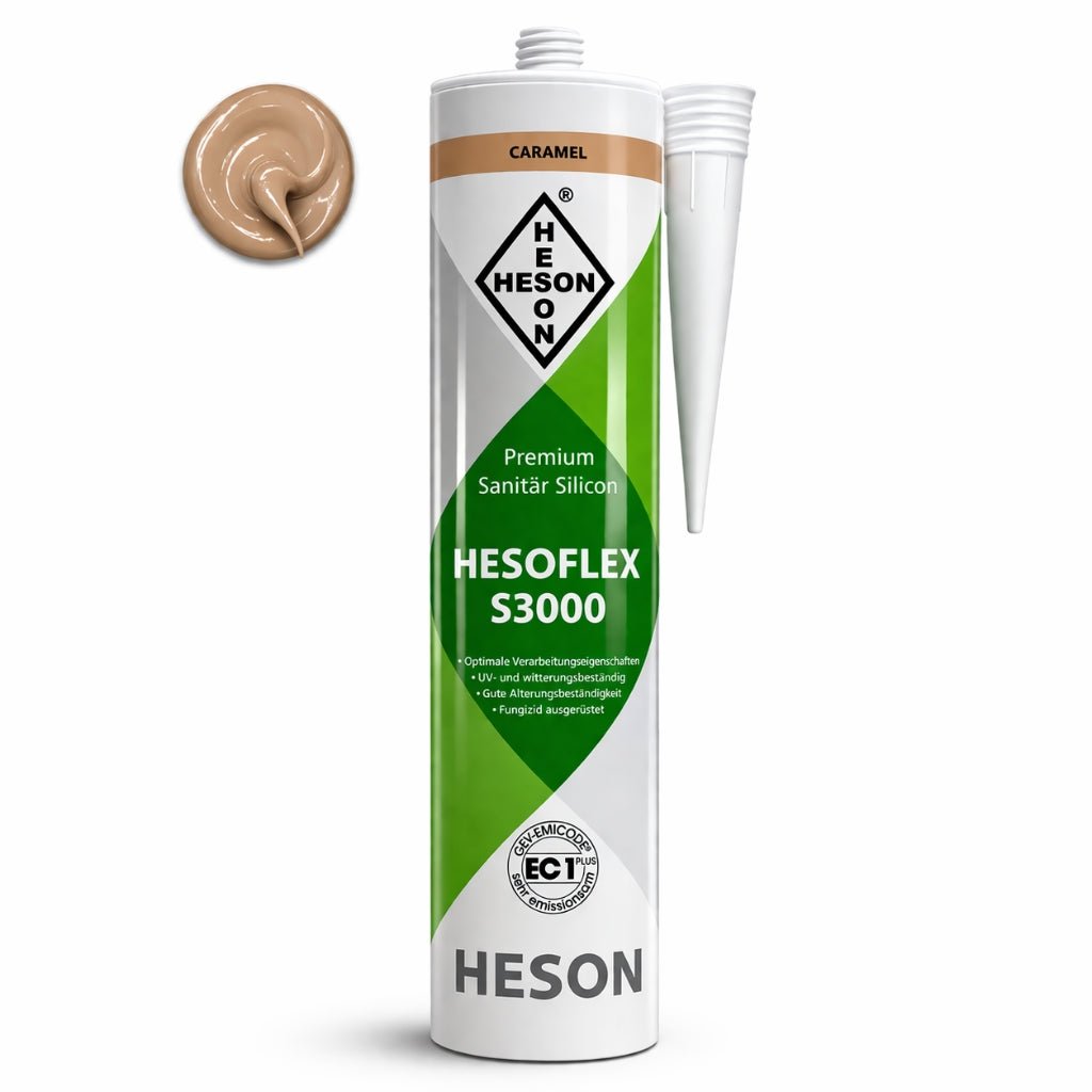 Sanitär Silikon HESOFLEX S 3000 - Caramel A17 310 ml - Reud Bodenarena