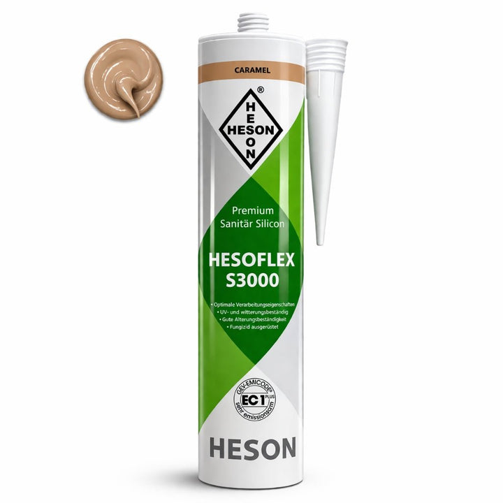 Sanitär Silikon HESOFLEX S 3000 - Caramel A17 310 ml - Reud Bodenarena