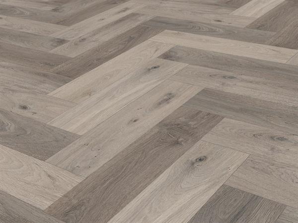 Check One Premium Herringbone 2473H Lausitz Eiche inkl. Trittschalldämmung Vinylboden - Reud Bodenarena