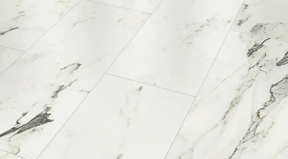 Classen Visiogrande Fliesenoptik Marmor weiß Brigida wasserresistente Laminat Klick