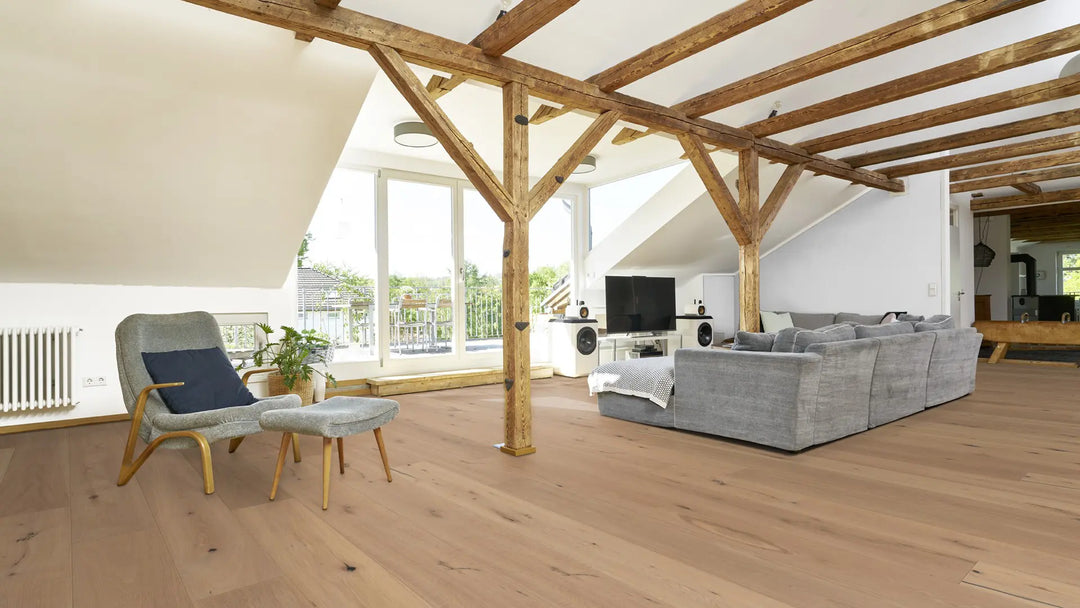 Classic Collection Brida Eiche rustikal gefast gebürstet transparent geölt Landhausdiele Fertigparkett