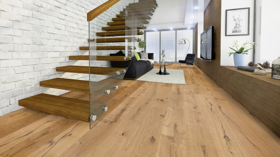 Kelsos Eiche XXL rustikal gefast handgehobelt Fertigparkett