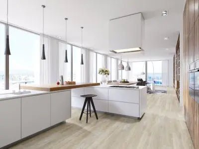 Repac Legend Oak Eiche weiss mit Trittschalldämmung Vinylboden Klick