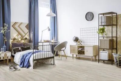 Repac Legend Oak Eiche weiss mit Trittschalldämmung Vinylboden Klick