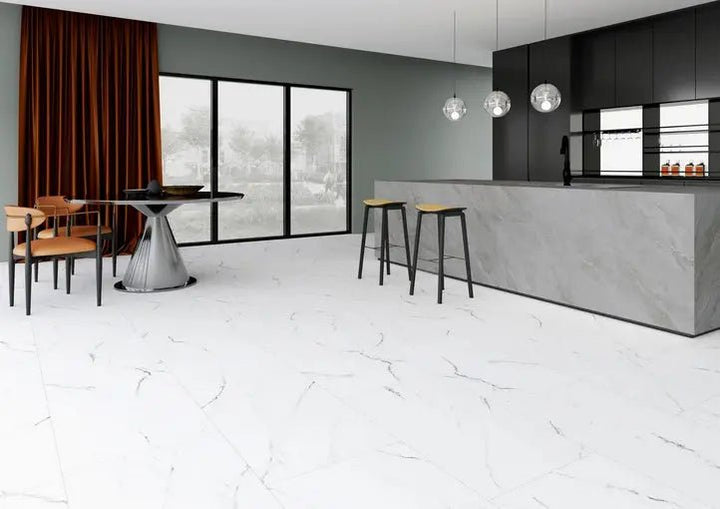 Klick Vinylboden Fliese XXL Light Marmor mit Trittschall