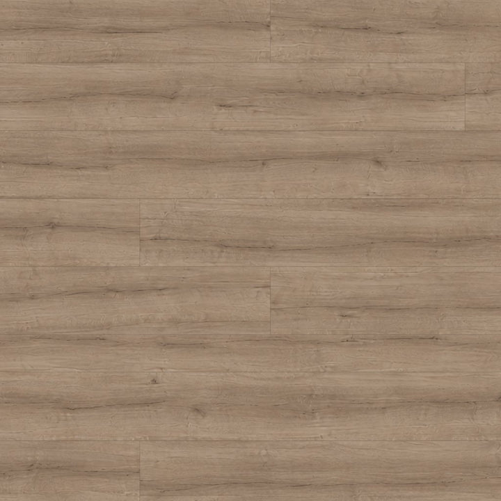 Decoflooring Eiche Lyon SPC Klick-Vinyl verlegt im Wohnbereich mit nahtlosen Fugen und authentischer Eiche-Optik - REUD-Bodenarena