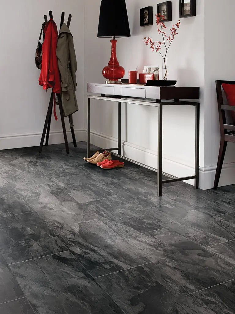 CHECK green Lüre Schiefer Fliese Designboden