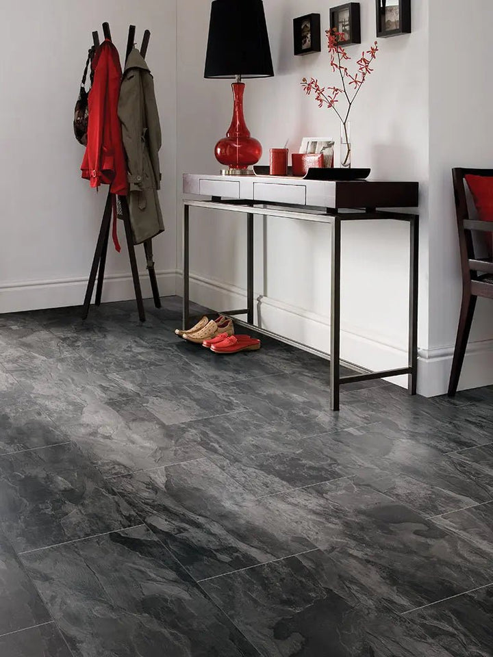 CHECK green Lüre Schiefer Fliese Designboden