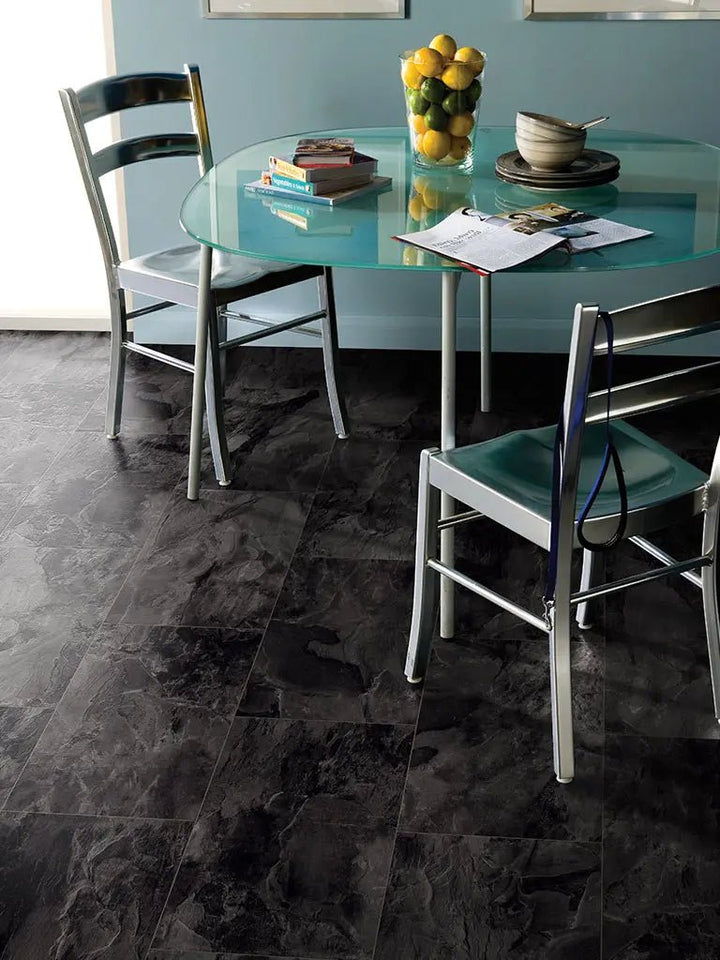 CHECK green Lüre Schiefer Fliese Designboden