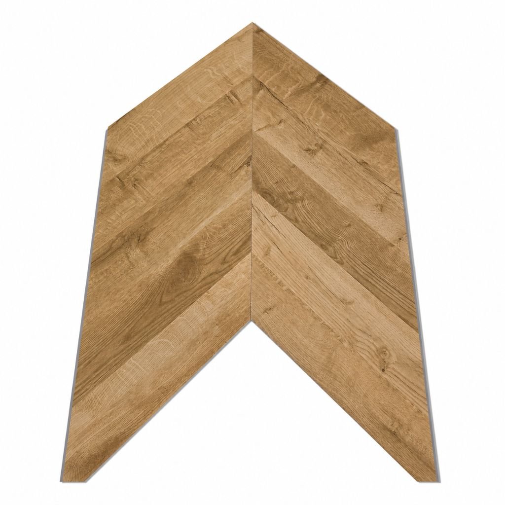 Designboden Chevron SolidLock silent 70-05 Alhambra Natur – geklickte Dielen mit nahtlosem Verbund, SolidLock-Click-System, perfekte Passgenauigkeit demonstriert - Reud Bodenarena