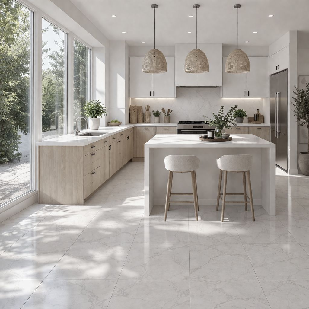 Klick Vinyl Falquon SPC STONE Carrara Marble - Reud Bodenarena
