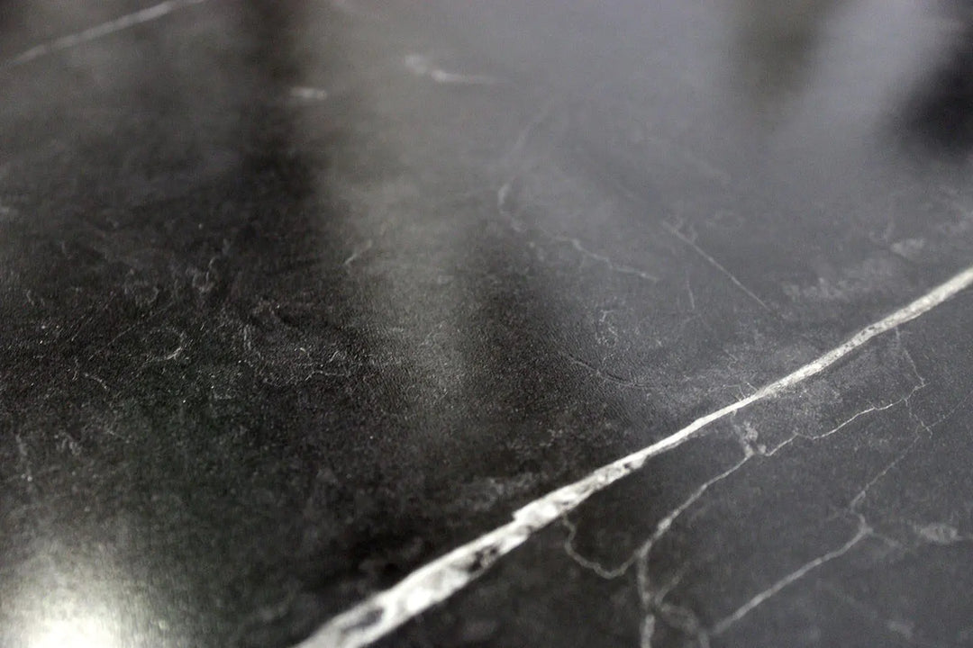 Vinyrock XL Gloss Fliesenoptik Hochglanz Dubai Botticino Dark mit Trittschalldämmung Vinylboden