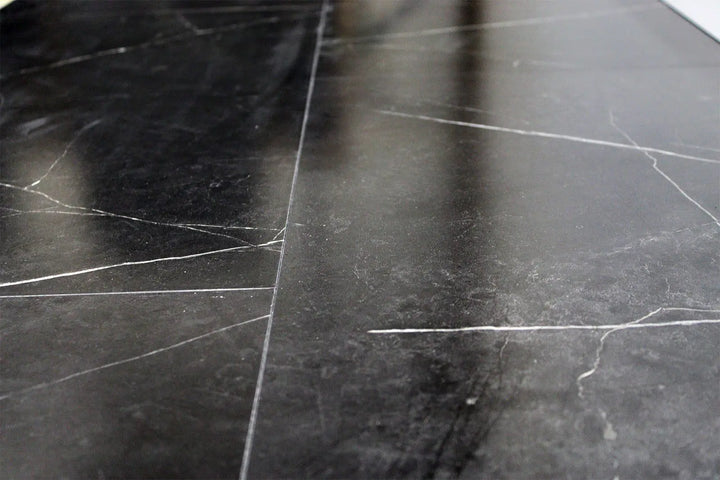 Vinyrock XL Gloss Fliesenoptik Hochglanz Dubai Botticino Dark mit Trittschalldämmung Vinylboden