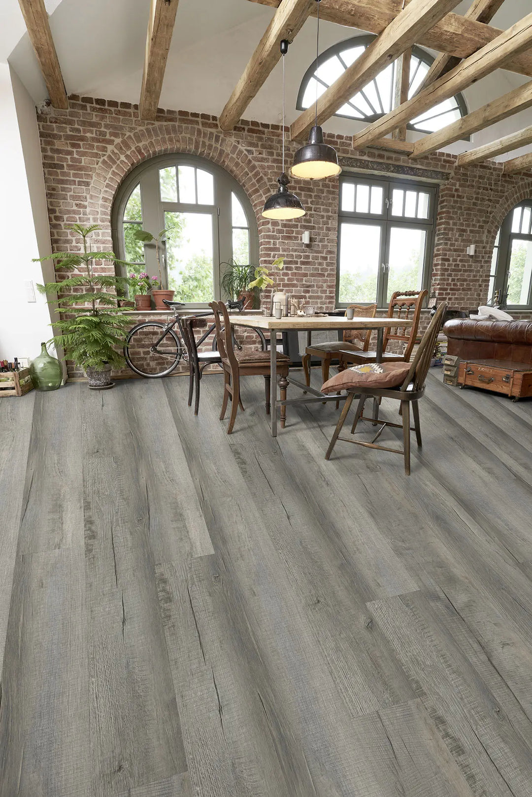 GreenLine Silent Premium Canyon Lodge Pine Vinylboden mit Trittschalldämmung Klick