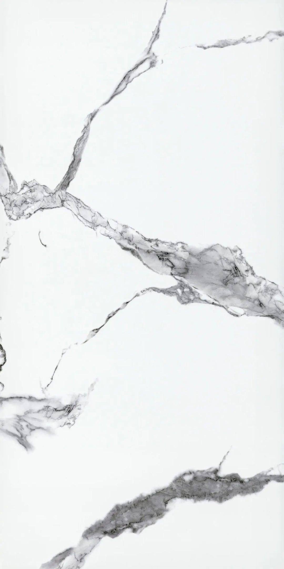 Gloss Fliesenoptik Hochglanz Marmor weiß + Trittschall Vinylboden