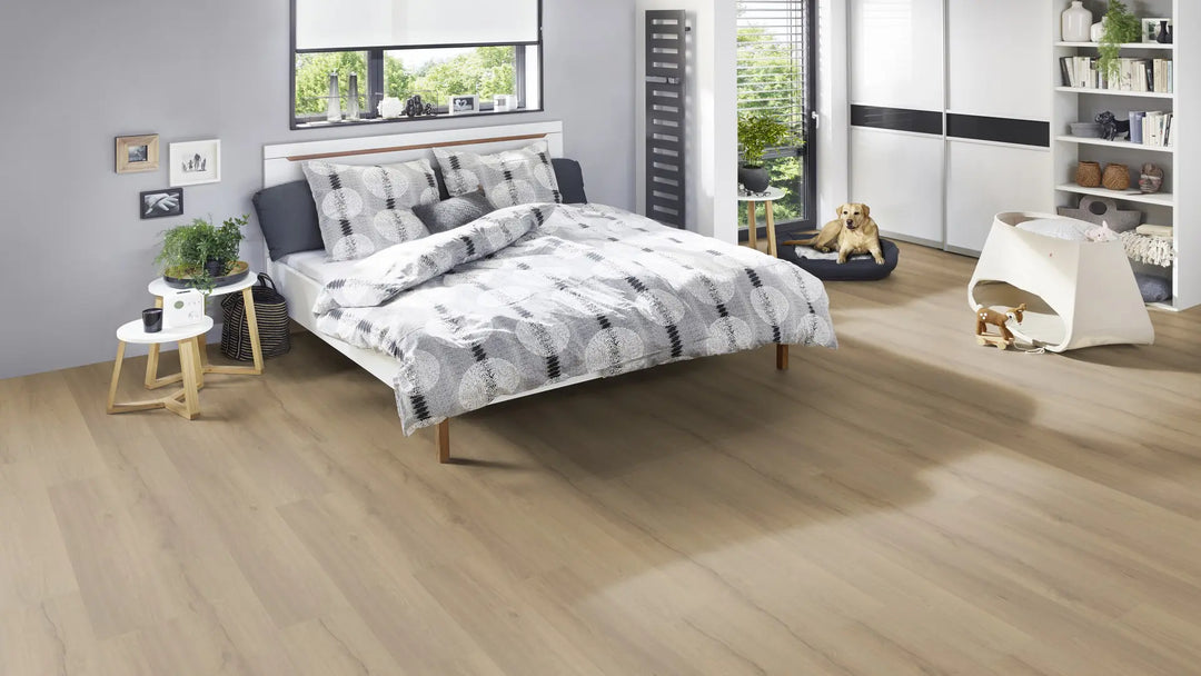 EcoPur Eiche Flora SPC mit integrierte Trittschalldämmung Vinylboden Click