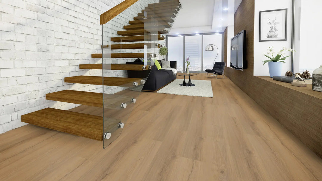 EcoPur Eiche Flower SPC mit integrierte Trittschalldämmung Vinylboden Click