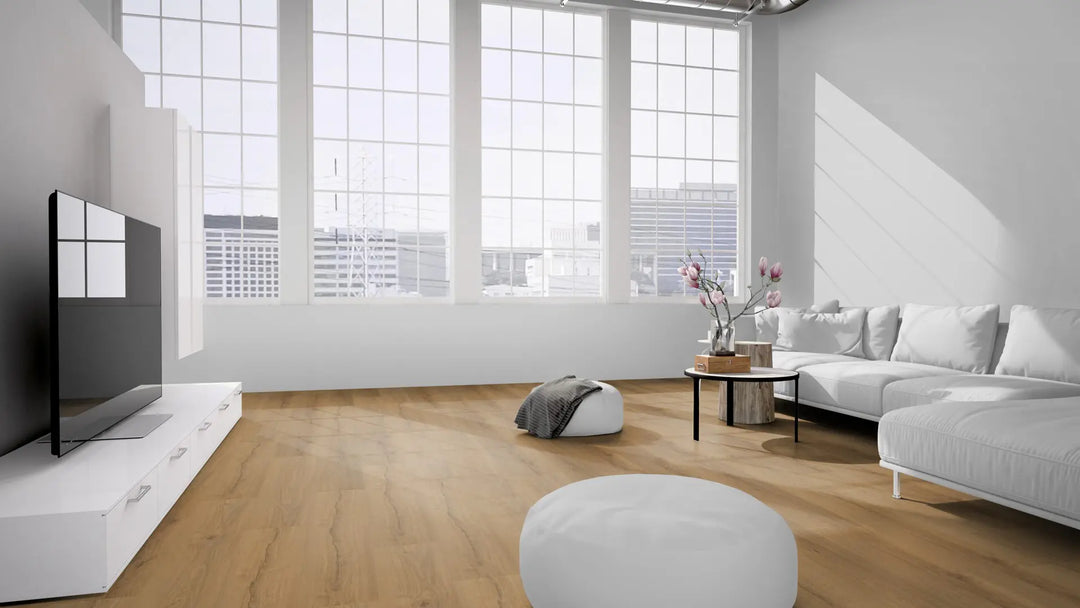 EcoPur Eiche Flower SPC mit integrierte Trittschalldämmung Vinylboden Click