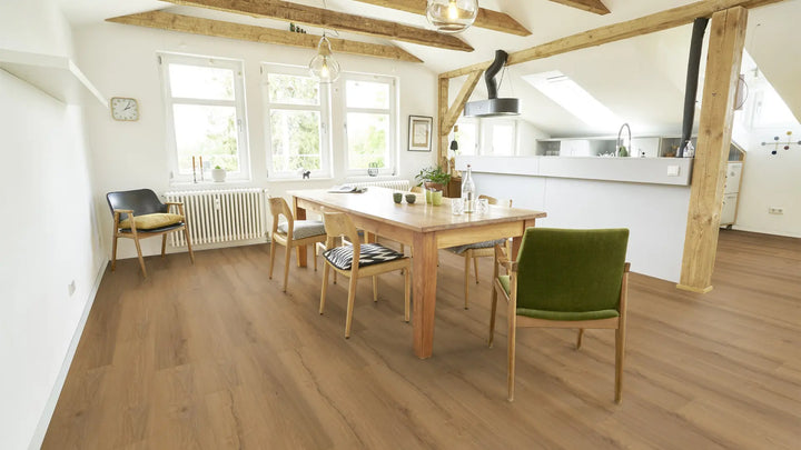 EcoPur Eiche Flower SPC mit integrierte Trittschalldämmung Vinylboden Click