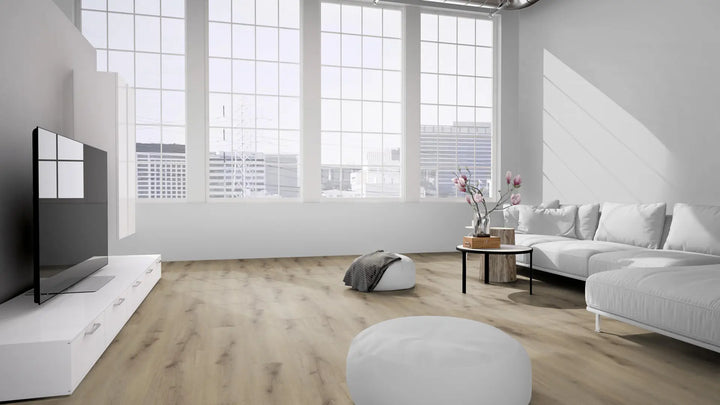 EcoPur Eiche Night SPC mit integrierte Trittschalldämmung Vinylboden Click