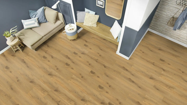 EcoPur Eiche Twister SPC mit integrierte Trittschalldämmung Vinylboden Click