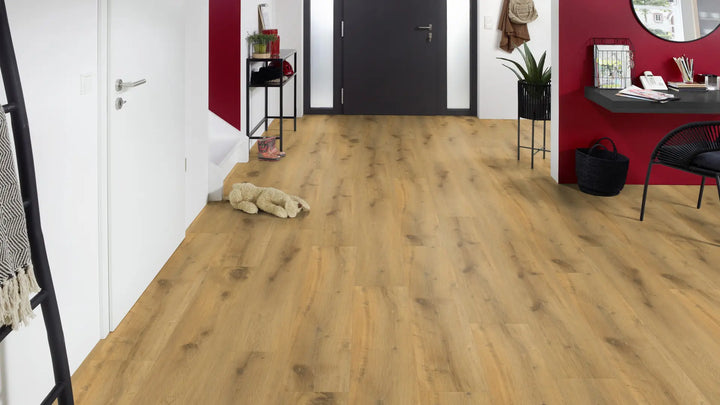 EcoPur Eiche Twister SPC mit integrierte Trittschalldämmung Vinylboden Click