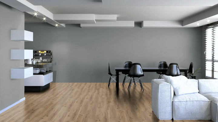 Eiche Kang Eiche Naturbraun SPC mit integrierte Trittschalldämmung Vinylboden Click