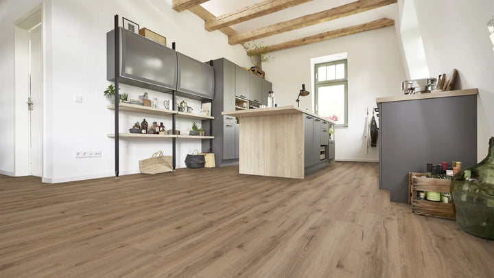 Eiche Kang Eiche Naturbraun SPC mit integrierte Trittschalldämmung Vinylboden Click