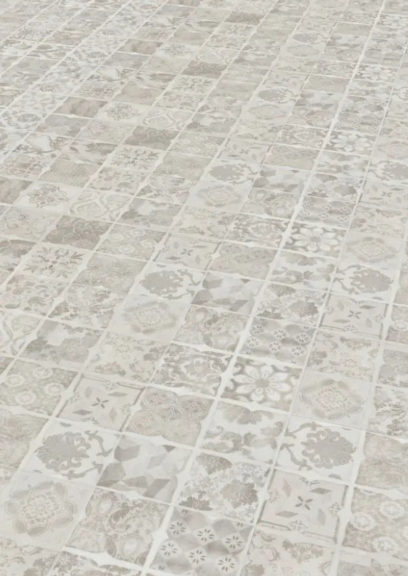 GreenLine Basic 30 Fliese Retro beige mit Trittschalldämmung Vinylboden Klick