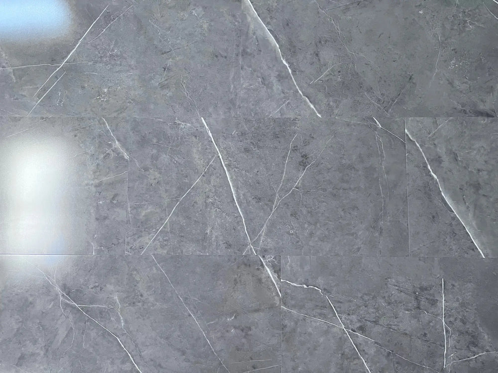 GreenLine XL Gloss Fliesenoptik Hochglanz Hatta Marmor grau