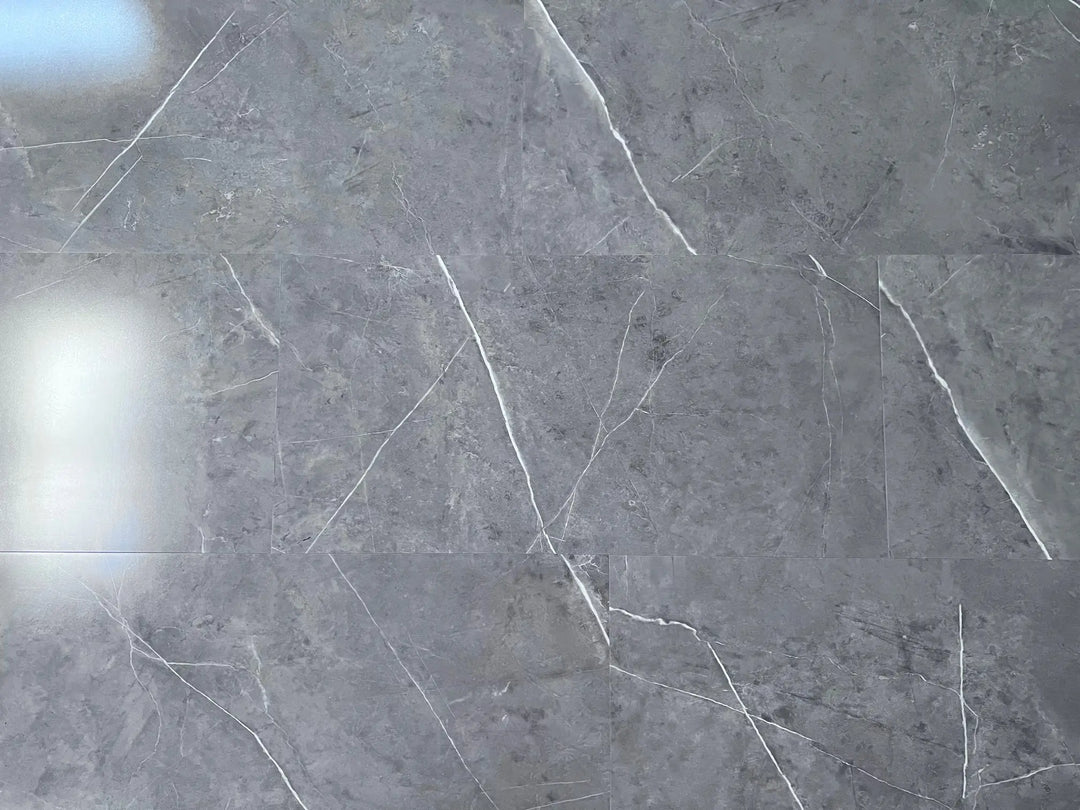 GreenLine XL Gloss Fliesenoptik Hochglanz Hatta Marmor grau